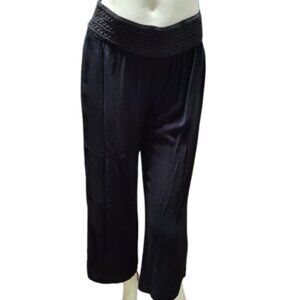 I. N. Studio Cropped Swing Control Palazzo Style Pant Women's Size Medium Black